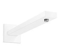 Hansgrohe - Bras de douche à main Karree 27694700 - Carré 389 mm - Blanc mat