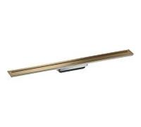 hansgrohe Caniveau de douche 42521140 800 mm, kit prêt à l'emploi, libre dans l'espace, bronze brossé