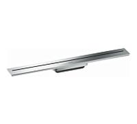 hansgrohe Caniveau de douche 42525000 700 mm, kit prêt à l'emploi, pour montage mural, chromé