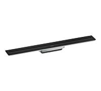 Hansgrohe Caniveau de douche 42525670 700 mm – kit prêt à l'emploi pour montage mural – noir mat