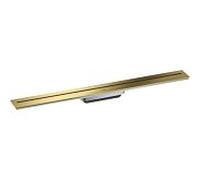 hansgrohe Caniveau de douche 42526990 800 mm, kit prêt à l'emploi, pour montage mural, optique or poli