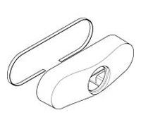 hansgrohe capot pour mélangeur AP chromé 94200000