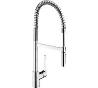 Robinet de cuisine semi-pro XXL HANSGROHE Cento 2 jets chromé