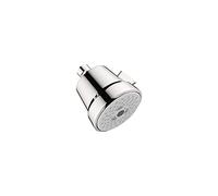 hansgrohe Club 04928000 Pommeau de douche moderne 3 jets avec massage pulsant, turbo intense en chrome, 10,2 cm