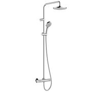 hansgrohe Vernis Blend SystÚme de douche 200 1 jet économisant leau avec thermostat chrome, 26089000 - 26089000