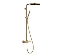 hansgrohe Pulsify S Puro set de douche 24223140 avec thermostat, 2 consommateurs, 8 l/min, bronze brossé