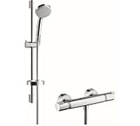 hansgrohe combinaison de douche Croma 100 27032000 chromé , EcoSmart, DN 15, tige 0,65 m