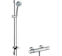hansgrohe Combiné de douche ECOSTAT COMFORT CROMA 100 Barre de douche Unica'C 900 mm chromé 27085000