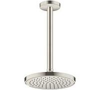 Hansgrohe Connecteur de plafond Axor 26433800 – 300 mm, rond, optique en acier inoxydable