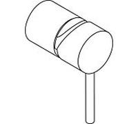 hansgrohe conversion set Axor Starck encastré sur 96557000 Puro poignée pour iBox chrome