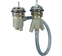 hansgrohe corps de base 13550180 pour thermostat de bord de baignoire 2 trous, DN15