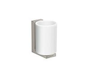 hansgrohe Coupe-dent Axor 42604800 verre, montage mural, optique en acier inoxydable
