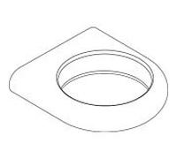 hansgrohe couvercle Axor Logo pour élément de maintien 96110000 chromé