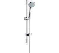 hansgrohe set de douche Croma 100 Vario 27776000 avec barre de douche 65 cm Unica C, chrome, Ecosmart