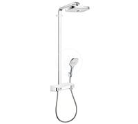 hansgrohe Croma 100 Ensemble support mural et douchette 1 jet avec flexible de douche 125 cm, chromé, 27574000