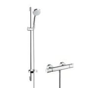 hansgrohe Croma 100 Mitigeur thermostatique de douche en applique, 27035000,