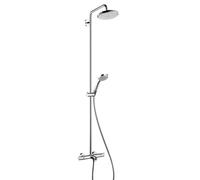 hansgrohe Croma Colonne de douche avec mitigeur thermostatique et bec déverseur, 27223000,