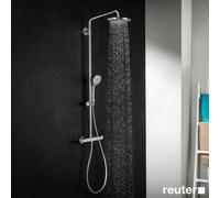 hansgrohe Croma 220 showerpipe 27185000 avec bras de douche 400 mm pivotante , chromé