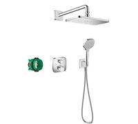Hansgrohe Croma E ensemble de douche encastré avec thermostat oui chrome 27953000