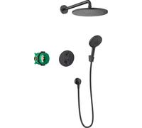 Hansgrohe Croma ensemble de douche encastré complet raindance powderrain 240 - noir mat 27961670