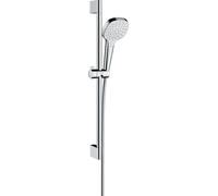 Hansgrohe Douche à jet Croma Select E 1 – Barre de douche 65 cm – Blanc/Chrome – 26584400