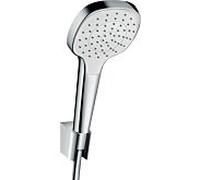 hansgrohe Croma Select E ensemble porte-douche 1 jet avec flexible de douche 160 cm, 26412400, blanc/ chrome - 26412400