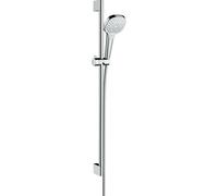 hansgrohe Croma Select E Croma Select douche multi 26591400 EcoSmart, chrome blanc, barre de 90 cm Unica Croma