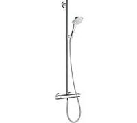 Hansgrohe Croma Select E SemiPipe Multi avec thermostat blanc/chrome 27248400