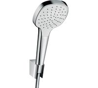 hansgrohe Croma Select E Set de support de douche 1jet avec flexibles de douche 125cm, blanc/chrome, 26424400