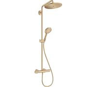 Hansgrohe Colonne de douche Croma Select S 26891140 avec thermostat et douchette, bronze brossé