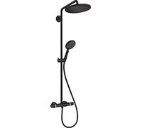 hansgrohe Croma Select S Showerpipe 26890670 avec thermostat et douchette, noir mat