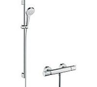 hansgrohe Croma Select S Combi set de douche 27014400 blanc-chrome, 90 cm set de douche
