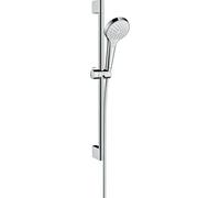 hansgrohe Croma Select S set de douche Vario 26563400 EcoSmart, blanc - barre de douche chromé , 90 cm
