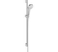 hansgrohe Croma Select S set de douche Vario 26573400 EcoSmart, blanc - barre de douche chromé , 90 cm