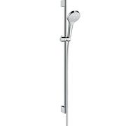 Hansgrohe Croma Select S Multi ensemble barre de douche avec douchette Croma Select S Multi 90cm avec flexible Isiflex`B 160cm blanc/chrome 26570400
