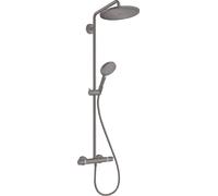 hansgrohe Croma Select S Showerpipe 280 1jet avec thermostat et douche Ã main Raindance Select S 120 3jet, Coloris: noir brossÃ© - 26890340