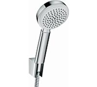 hansgrohe Crometta 100 set de baignoire 1jet 26664400 blanc chromé , tuyau de 125 cm Metaflex