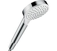Hansgrohe Douche à main Crometta 1jet 26333400 – pommeau 100 mm, EcoSmart 9 l, blanc chromé