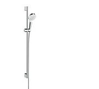 Hansgrohe Set de douche Crometta 1jet 26537400 blanc chromé avec barre 90 cm