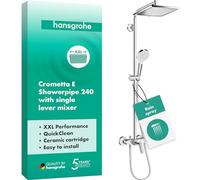 Set de douche Showerpipe Crometta E 240 1jet, mitigeur mécanique (27284000)