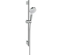 Hansgrohe Crometta ensemble barre de douche avec douchette ø10cm - avec 3 jets 72cm - avec flexible de douche chrome 27353400