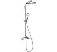 Hansgrohe Crometta S Showerpipe 240 1jet EcoSmart avec thermostat, chromé - 27268000