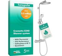 Hansgrohe Crometta S Showerpipe 240 1jet EcoSmart avec thermostat, chromÃ© - 27268000