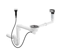 hansgrohe vidage et trop-plein match0 43937000 chromé , automatique, pour chromé simple