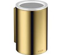 hansgrohe Coupe-dent Axor 42804990 d= 76x114mm, montage mural, optique or poli