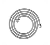 hansgrohe Designflex - Flexible de douche textile universel 2,00 m, tuyau de douche avec protection anti-pliure et écrou tournant anti-torsion, avec joints d'étanchéité, Chromé