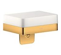 Hansgrohe Distributeur de lotion Axor 42819990 – étagère, verre optique, or poli