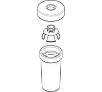 hansgrohe Logis Classic Verre de rechange pour distributeur de lotion, 98543000,