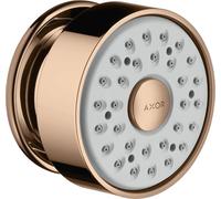 Hansgrohe douche d'appoint 1 jet rosette ronde, Coloris: Rouge poli or