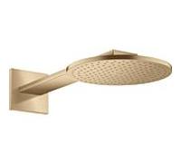 Hansgrohe Douche de tête Axor 35296140 – Pomme 250 mm 2 jets, bras 450 mm, bronze brossé